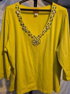 Ladies Top. Ruby Road size 2X. Bright